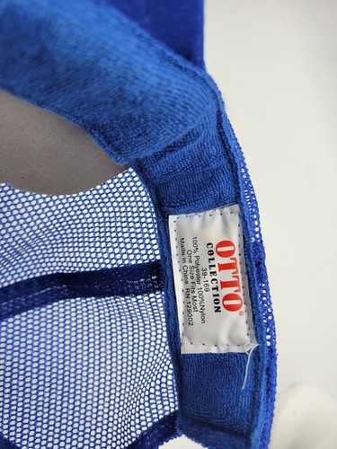 VANS Trucker Hat OTTO Mesh Blue Surf wave sunset Snap Back signed @NickSawyers - Picture 8 of 8