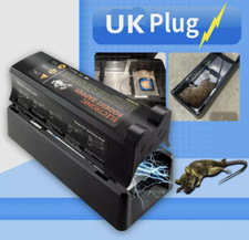 UK Electronic Rat Mouse Trap 7000V Shock Control Rat Killer Pest Rodent Zapper