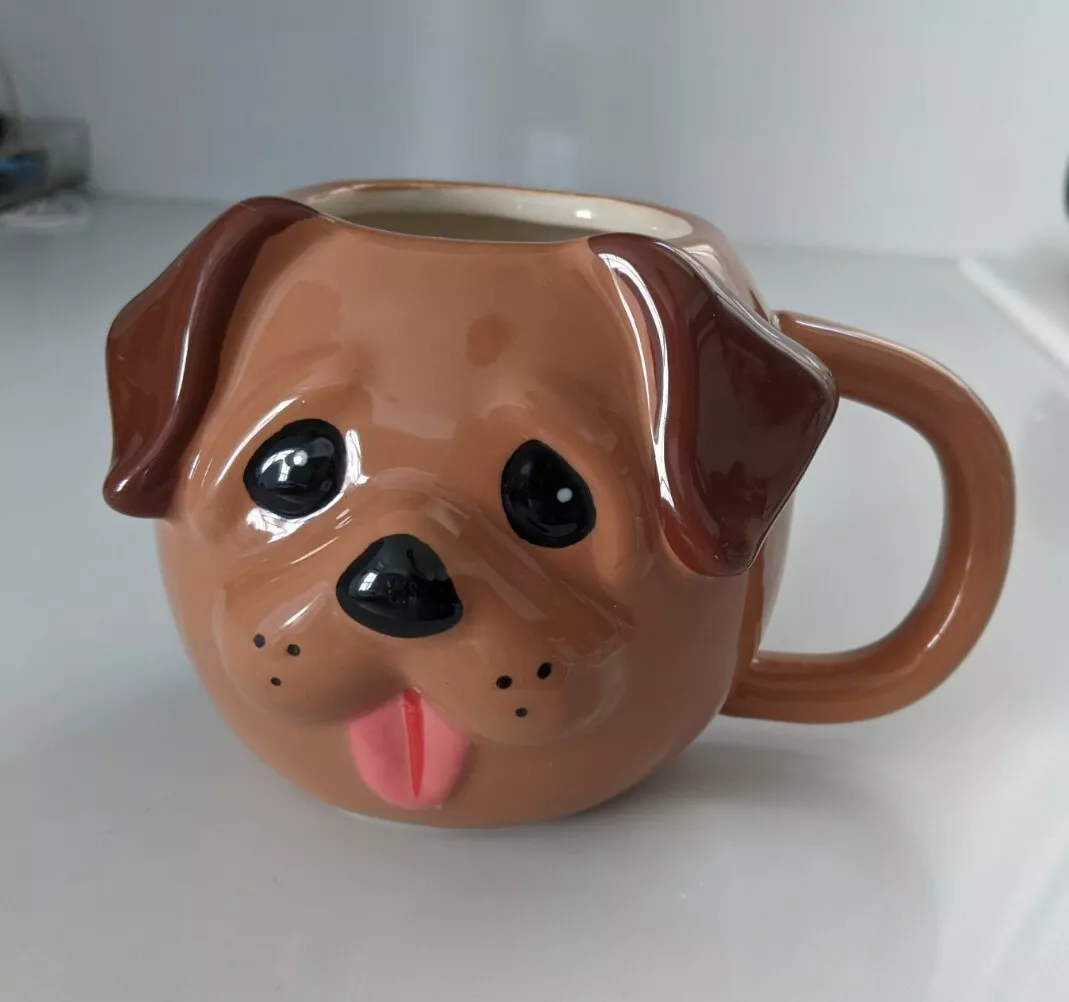 New Target puppy dog coffee mug Brown Ceramic | eBay