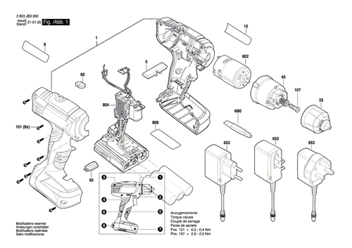 New Bosch 1600A01P1P Charger - Picture 2 of 2