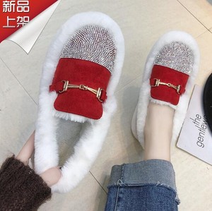 Womens-Winter-Faux-Suede-Warm-Round-Toe-Sequined-Rhinestone-Flat-Shoes-Ske15