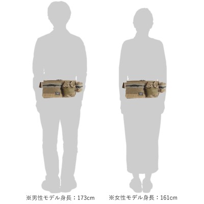 ASK availability First) PORTER / ALL WAIST BAG with POUCHES from