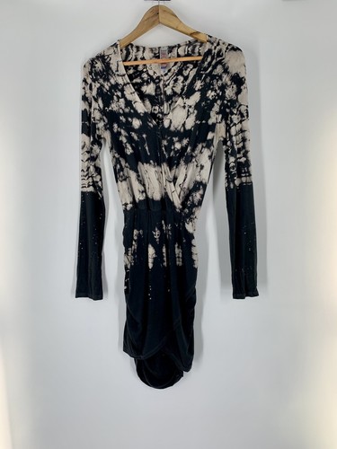 Bodycon Tie-Dye Dress Cream 