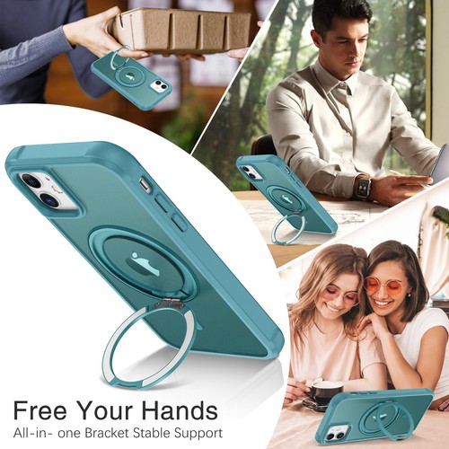 Funda para iPhone 16/15/14/13/12/11 Pro Max pesada a prueba de golpes con soporte magnético cubierta - Imagen 64 de 751