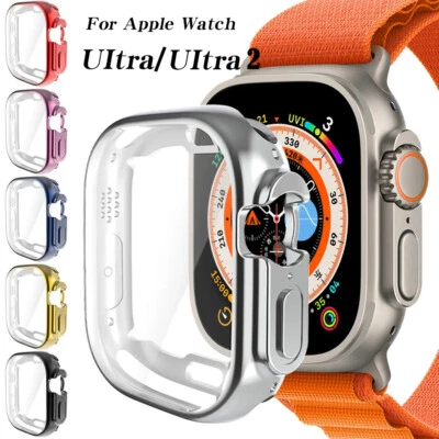MARKENLOS Silikon Hülle für Apple Watch Ultra 2 / Ultra 49mm Schutzhülle 360-Grad Cover