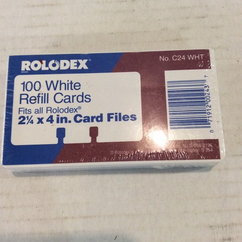 Tarjetas de recarga Rolodex 7-100 paquetes de tarjetas 700 tarjetas 2 1/4 x 4 pulgadas preperforadas - Imagen 6 de 6