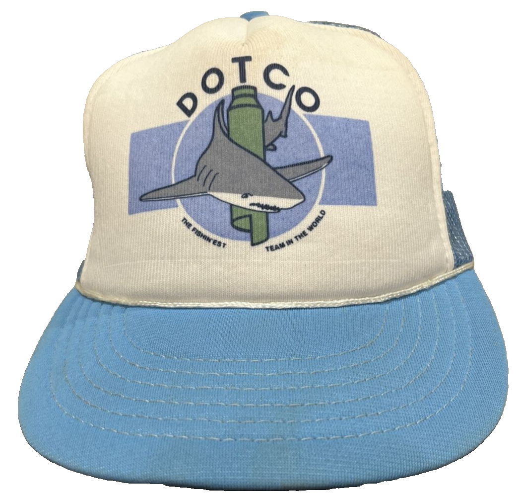 Vintage DOTCO The Finest Team in the World Great White Shark Mesh