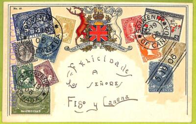 ae9927 - CANADA -  VINTAGE  POSTCARD - STAMPS ON POSTCARD - ZIEHER - 1921