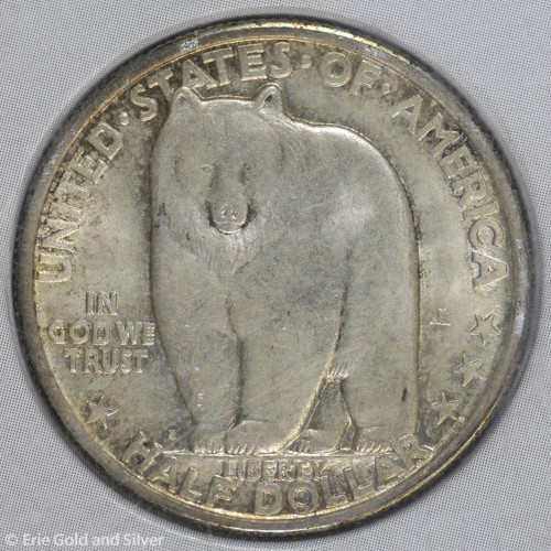 1936 50c Bay Bridge Commemorative Half Dollar Jacques Schnier Signed Holder #250 - Picture 3 of 4