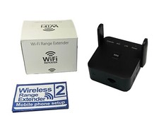 WiFi Range Extender Repeater Wireless Amplifier Router Signal Booster Black