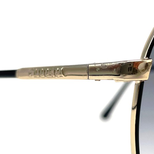 Vintage CARRERA 5421 "BLACK/GOLD" sunglasses - RARE MODEL - Italy 80's - Large - Bild 8 von 11