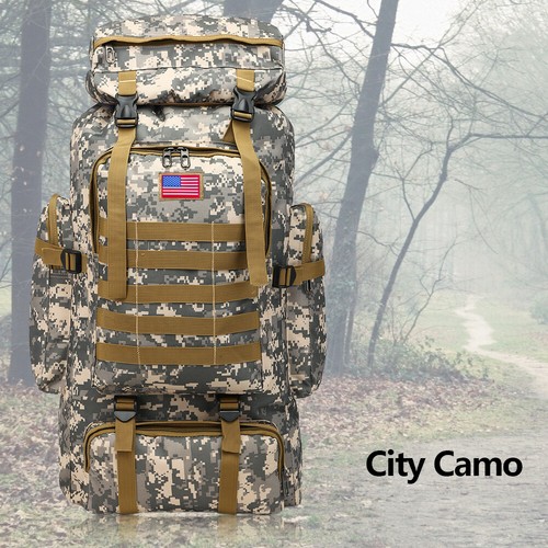 Hiking Military Tactical Travel Backpack Rucksack Camping Bag 30L/35/40/80L/120L - Picture 94 of 151