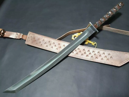 KATANA SWORD NINJA COMBAT SWORD SAMURAI SWORD CUSTOM HANDMADE D2 TOOL STEEL. - Picture 2 of 5