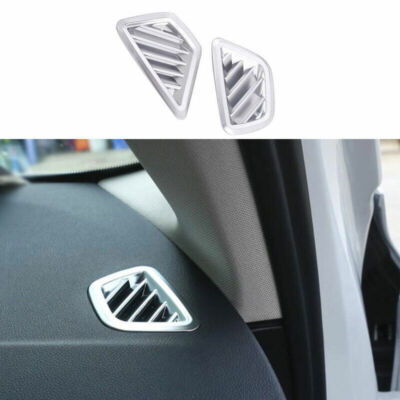 For BMW 5 Series G30 2018-23 ABS Silver Dashboard Upper Air Outlet Vent Trim 2P