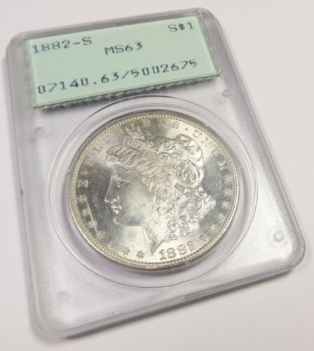 1882 S PCGS MS63 OGH RATTLER - Silver Morgan Dollar - $1 US Coin #49352A - Picture 3 of 6