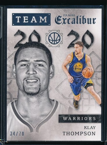 2015-16 Panini Excalibur Team 2020 Silver /70 Klay Thompson #19 Warriors MAVS