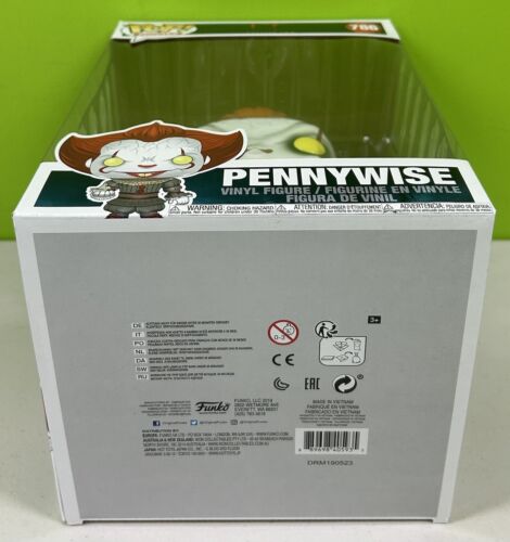 ⭐️ PENNYWISE 786 IT Capítulo 2 ⭐️ Figura Jumbo Funko Pop 10 pulgadas ⭐️ TOTALMENTE NUEVA ⭐️ - Imagen 6 de 6