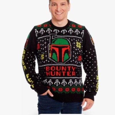 Star Wars Boba Fett Bounty Hunter Holiday Ugly Christmas Sweater