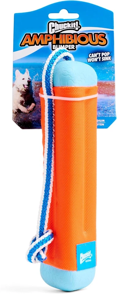 CHUCKIT! AMPHIBIOUS BUMPER DOG TOY WITH ROPE FLOATING FETCH WATER TOY MEDIUM - Image 2 of 4