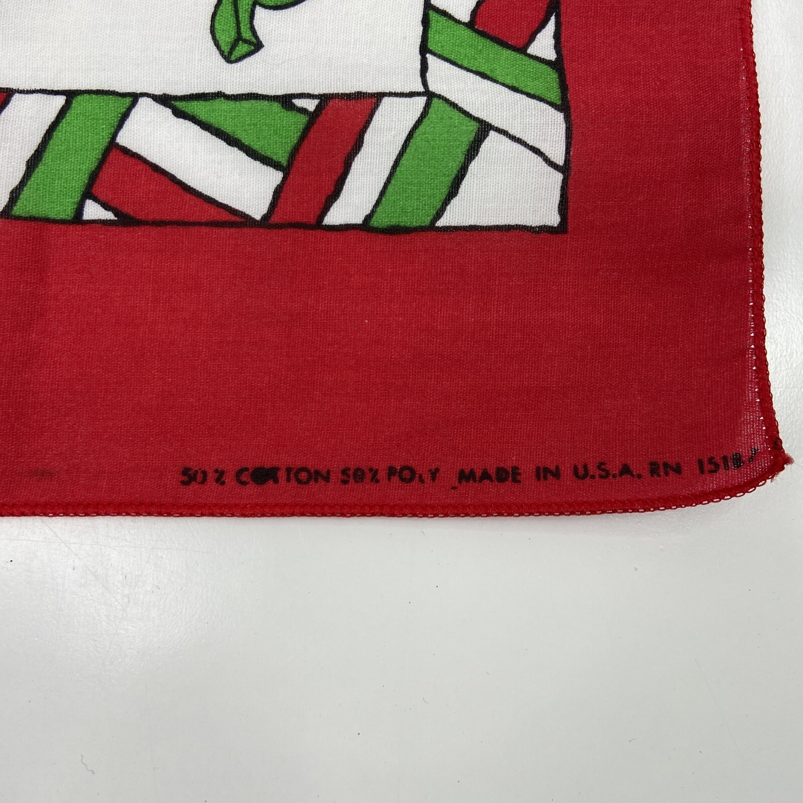 Vintage Chili Pepper Bandana 1980’s Red White USA Mad… Gem