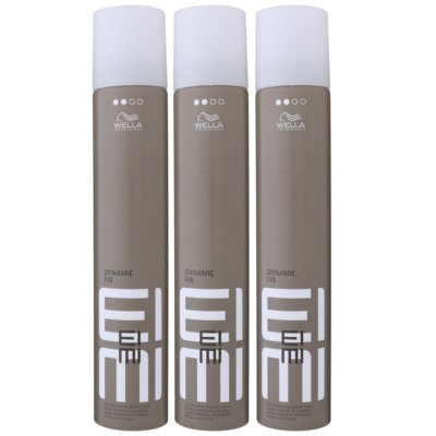 Wella Eimi Dynamic Fix 3 x 500 ml Haarspray 45 Sekunden Modellier Spray Set