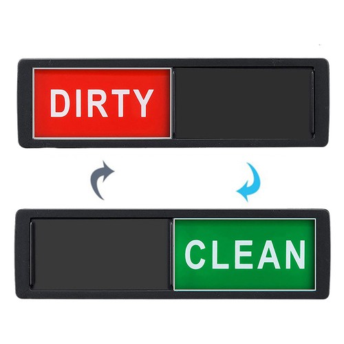 Dishwasher Magnet Clean Or Dirty Sign Non-Scratching Magnetic Adhesive Sticker