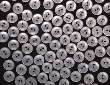 Vintage 2-Hole Raised Edge Opaque Buttons 14mm Lot of 13 A26