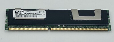 ELPIDA 4GB PC3-10600R DDR3-1333 REGISTERED ECC SERVER MEMORY EBJ41HE4BDFA-DJ-F