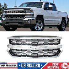 For 2016-2018 Chevrolet Silverado 1500 Ltz Chrome Front Bumper Grille Assembly For 2016-2018 Chevrolet Silverado 1500 Ltz Chrome Front Bumper Grille Assembly