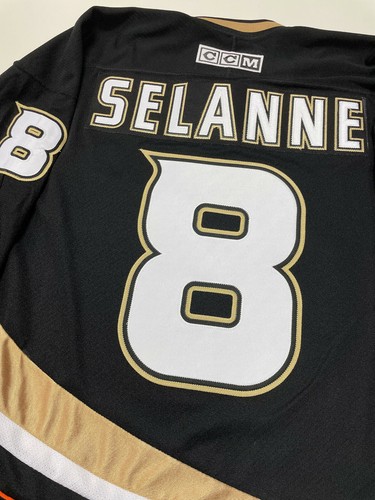 TEEMU SELANNE 2007 CCM ANAHEIM DUCKS STANLEY CUP JERSEY JERSEY LARGE - Picture 4 of 6