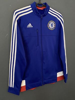 MEN'S ADIDAS FC CHELSEA 2015/2016 JACKET TRACK TOP SOCCER FOOTBALL