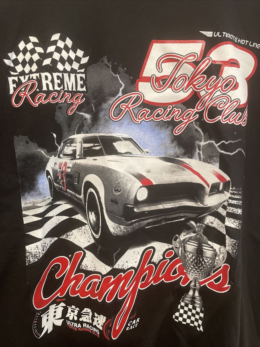 Tokyo Racing Club XL T-Shirt Japan Streetwear - Car Race Tokyo Racing Club XL T-Shirt Japan Streetwear - Car Race