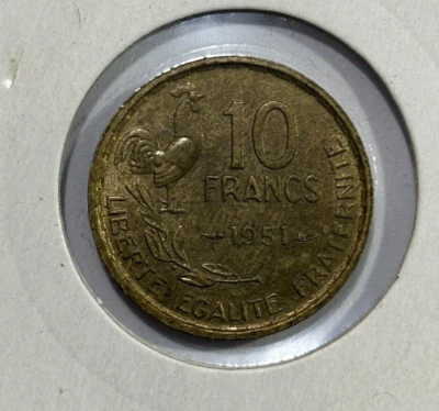 1951 France 10 Francs Coin - Image 1 of 3