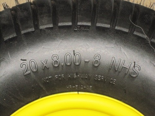 High-Performance 20" Tubeless Tire and Wheel Assemblies for John Deere Mowers - Picture 3 of 10