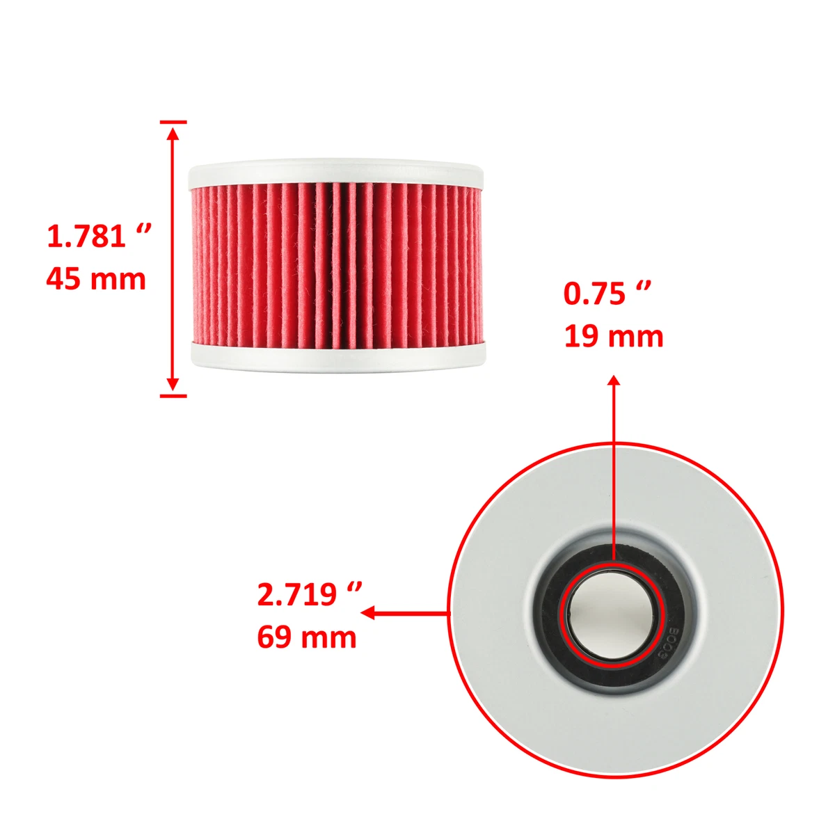 For Honda Muv700 Big Red 675 2010 2011 2012 2013 Oil Filter | eBay