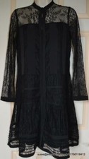 CLEAR OUT/SALE All Saints Nia Jolene Lace Dress in Black Size 8 BNWT £168