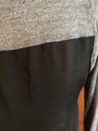 Zara M Gray Stretch Knit Blouse Top - Picture 4 of 5