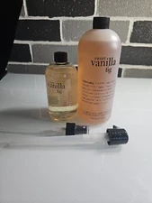 Philosophy Set Of 2 Sweet Vanilla Fig Shampoo Shower Gel 32oz & Body Spritz 16oz