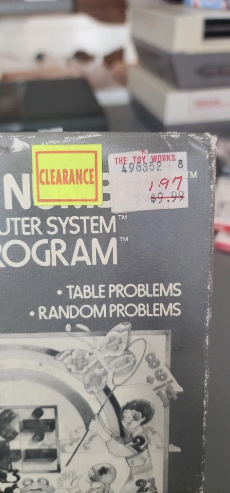 Atari 2600 FUN WITH NUMBERS RARE VINTAGE VIDEO GAME (1986) Sealed Gray Box CIB - Image 2 of 4