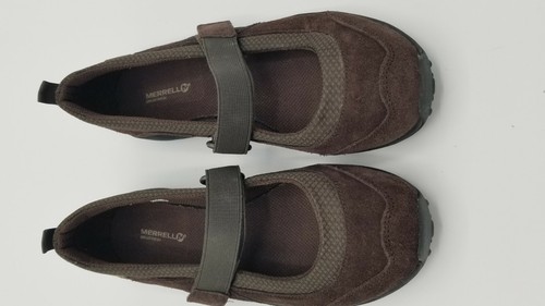 Merrell Jungle Moc Sport MJ Brown Leather Shoes Kids Size 4.5 - Picture 8 of 11