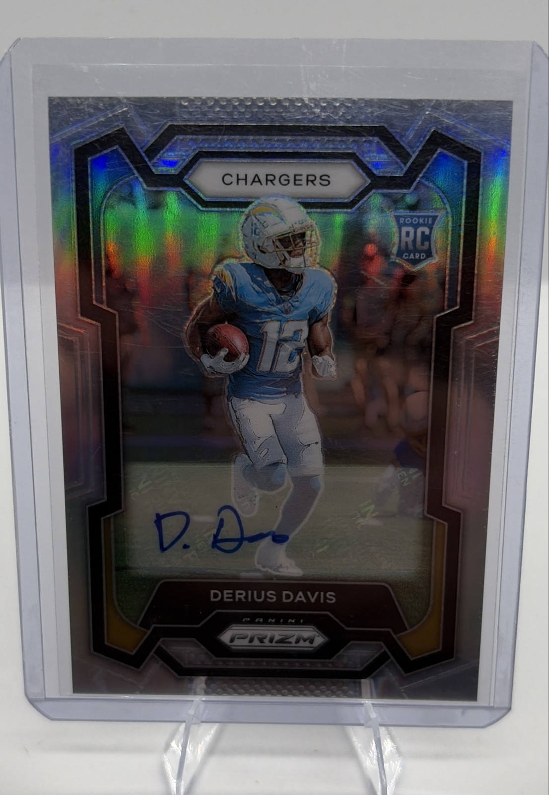 2023 Panini Prizm - Rookies Derius Davis #351 Silver Prizm Autographs (AU, RC)