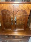 Vintage Jewelry Armoire Jewelry Box with Glass Doors 6 Drawers — photo 5
