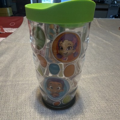 Tervis Bubble Guppies Kids Water Bottle Green Lid Double Walled