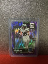2022 Donruss Optic - Rated Rookie Breece Hall #214 Purple Shock Prizm (RC)