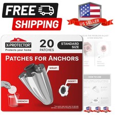 Patches for Anchors - 20 PCS Standard Size - Loose Wall Anchor Fix Pad - Dry ...