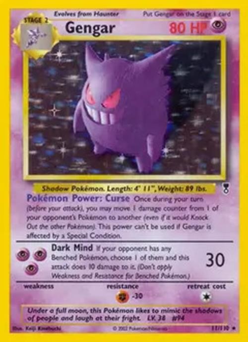 Gengar - 11/110 - Pokemon Legendary Collection Holo Rare Card NM