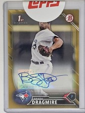 2016 Bowman Draft Prospect Gold Brady Dragmire Auto 02/50 PA-BD Redemption Card