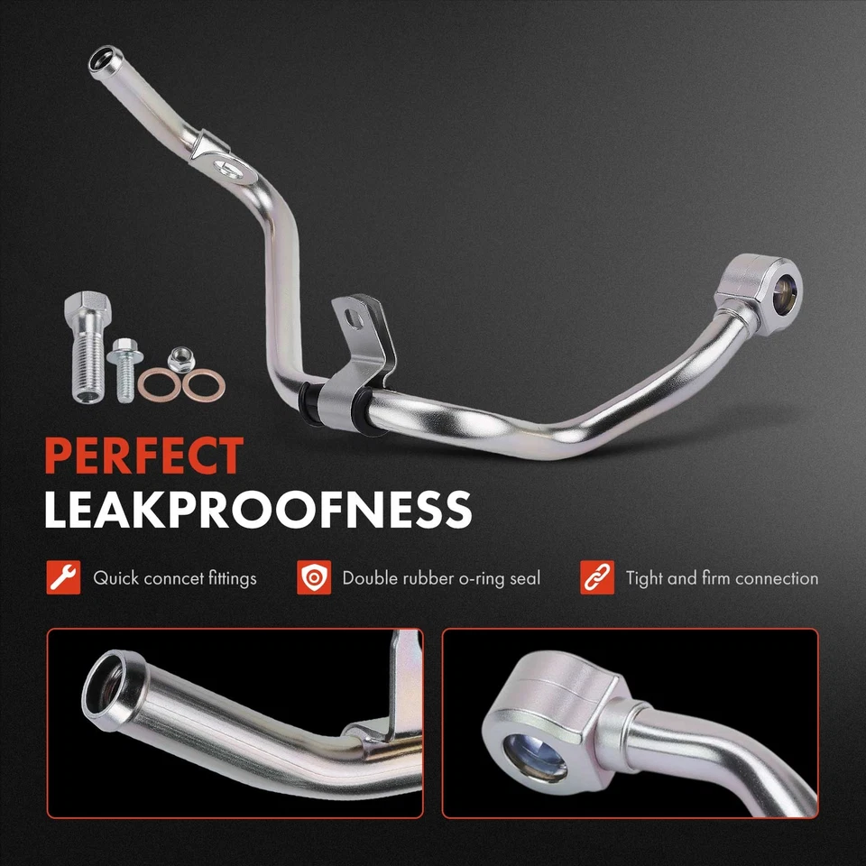 Return Pipe Turbocharger Coolant Line for Chevrolet Silverado GMC Sierra 2500 HD - Image 3 of 4