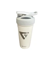 BlenderBottle Strada Shaker Cup Stainless Steel 24-Ounce White