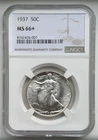 1937 Walking Liberty Half Dollar - NGC MS66+